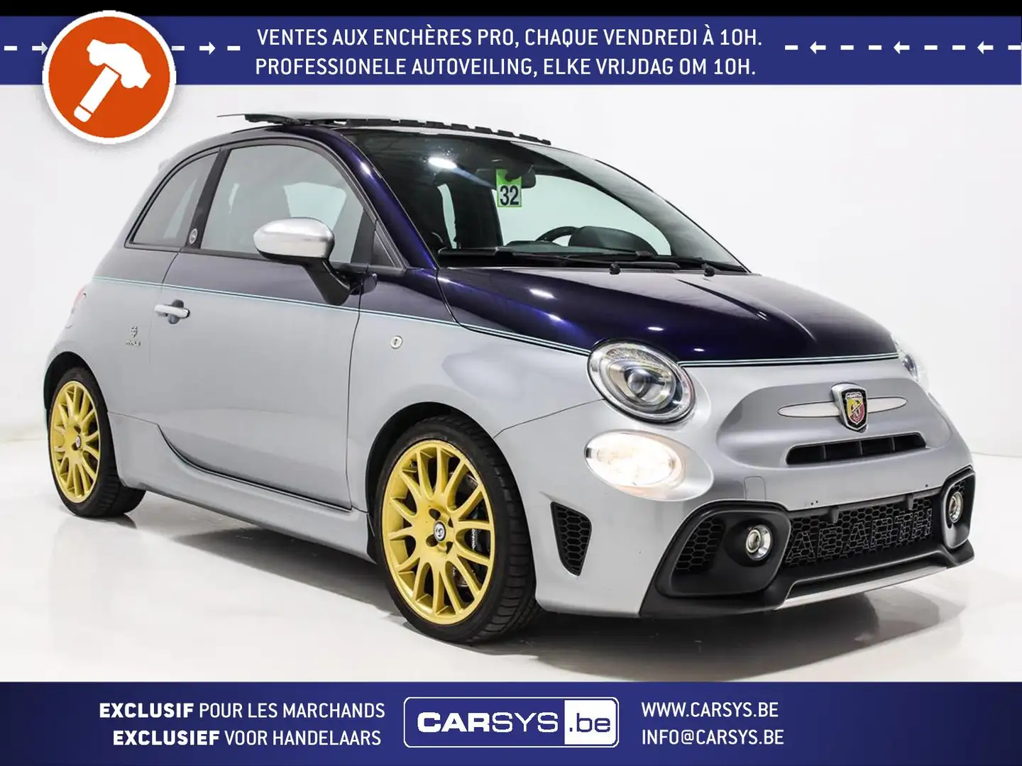 Abarth 695 RIVALE - 180 CV - BVA CUIR - PANO - GPS - 17 - ... Grijs - 1