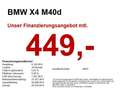 BMW X4 M 40d AHK/SHZ/HUD/360/AKUSTIK/LED+/K-ZUG Blanc - thumbnail 1