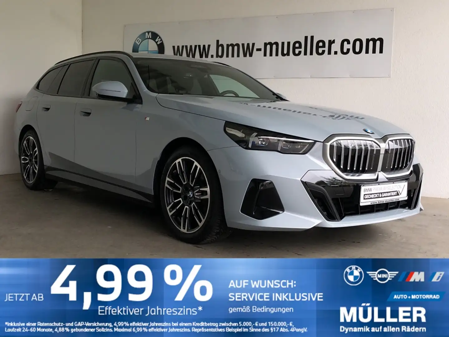 BMW 520 d SAG M Sport AHK/SHZ/LHZ/S-LÜ/hk/MEMO/4xAC AHK/SH Grau - 1