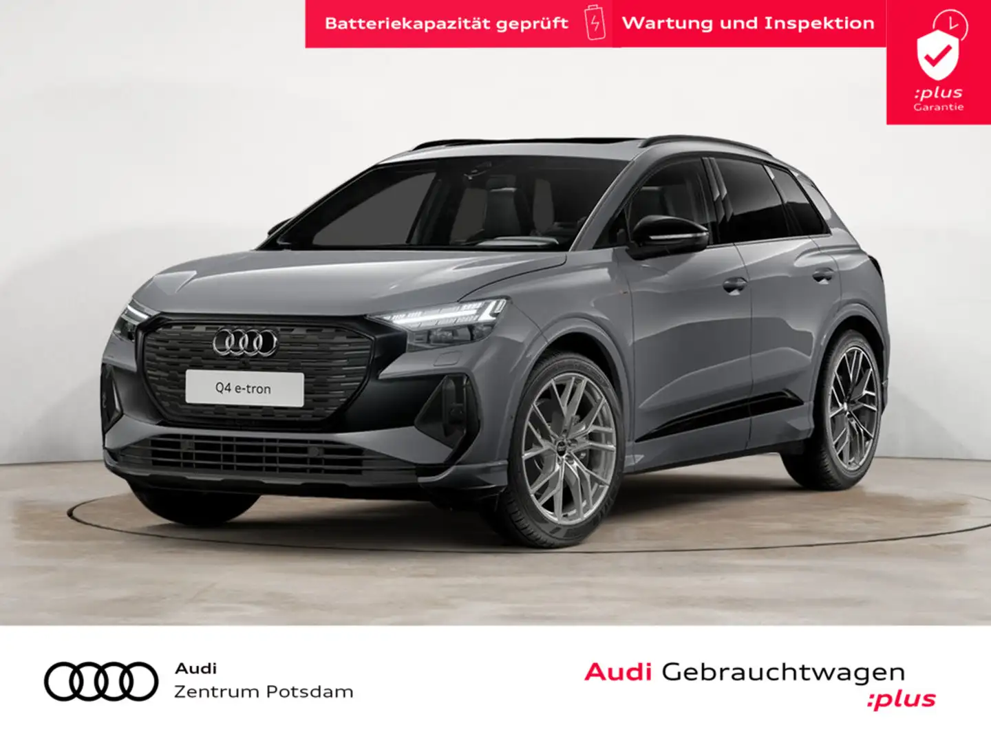 Audi Q4 e-tron 50 quattro S line MATRIX NAVI PANOR Grau - 1