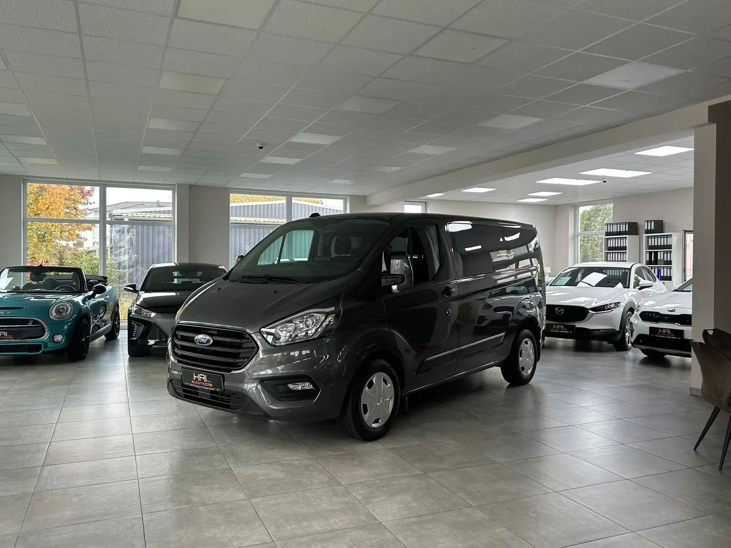 Ford Transit Custom 320 L1 Trend Automatik/9-Sitzer/AHK/Apple Car Grau - 1