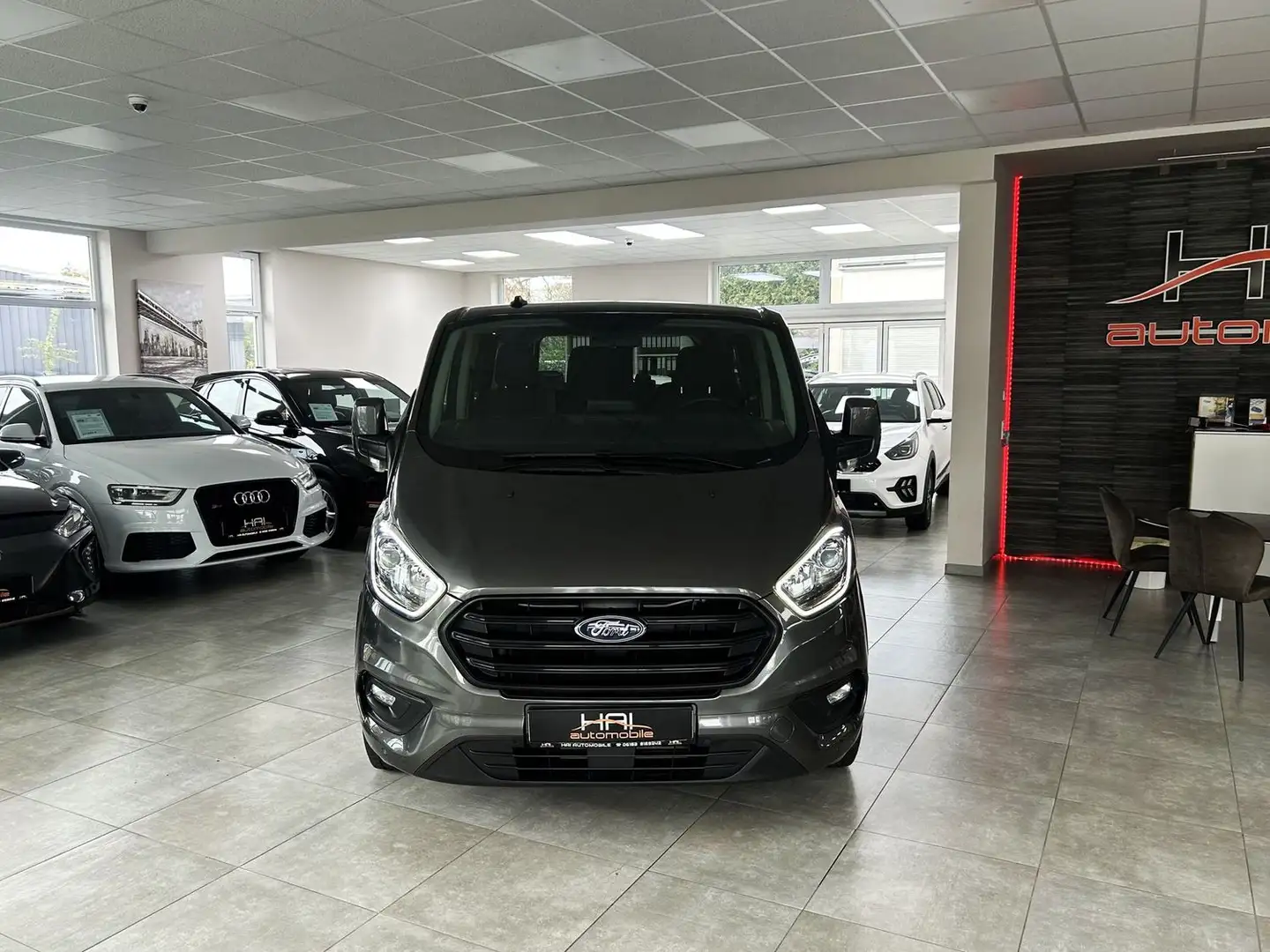 Ford Transit Custom 320 L1 Trend Automatik/9-Sitzer/AHK/Apple Car Grau - 2