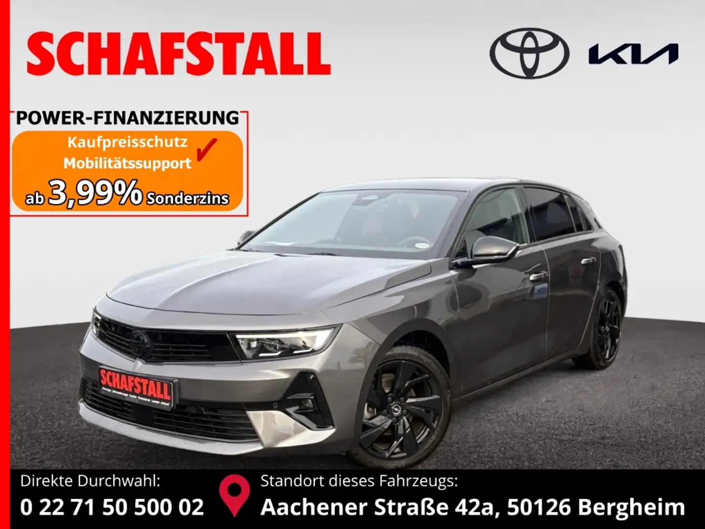 Opel Astra L 1.2 Turbo GS Navi ACC Tempomat Kamera Sitzheizun Grau - 1