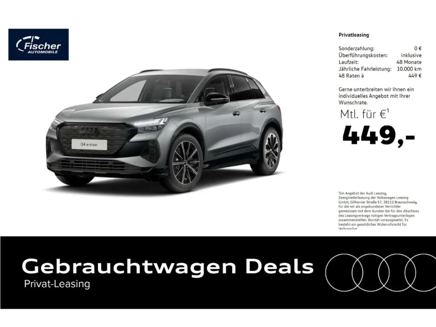 Audi Q4 e-tron 45 quattro advanced Grau - 1