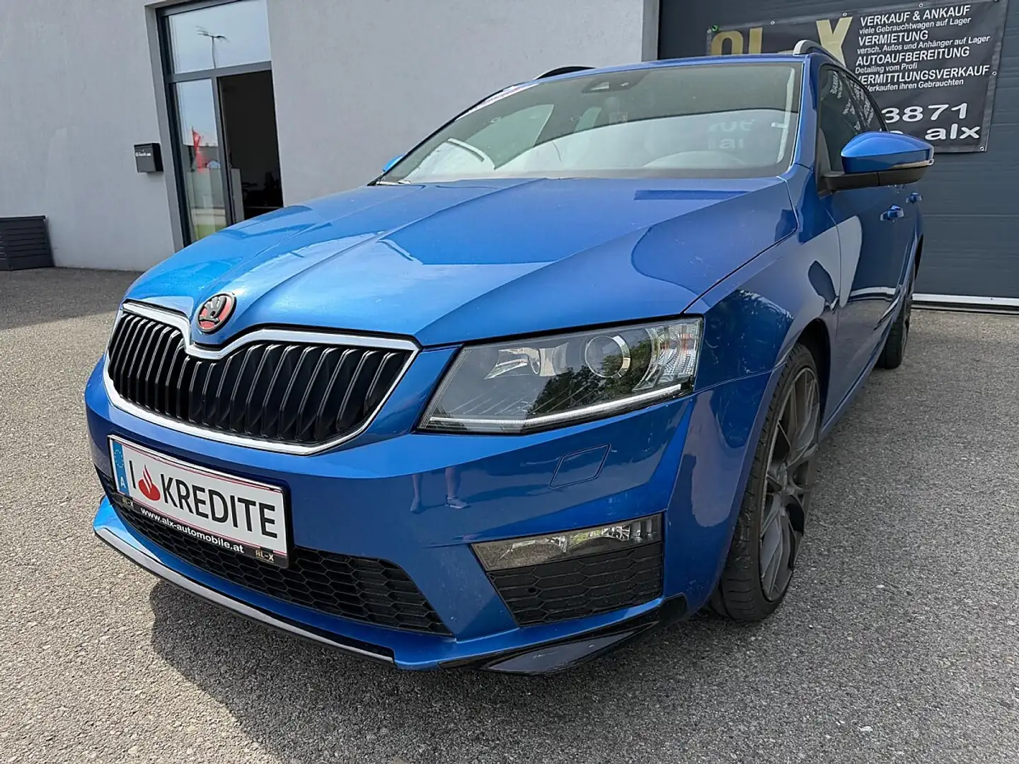 Skoda Octavia Combi RS 2,0 TDI Green tec DSG Blau - 1