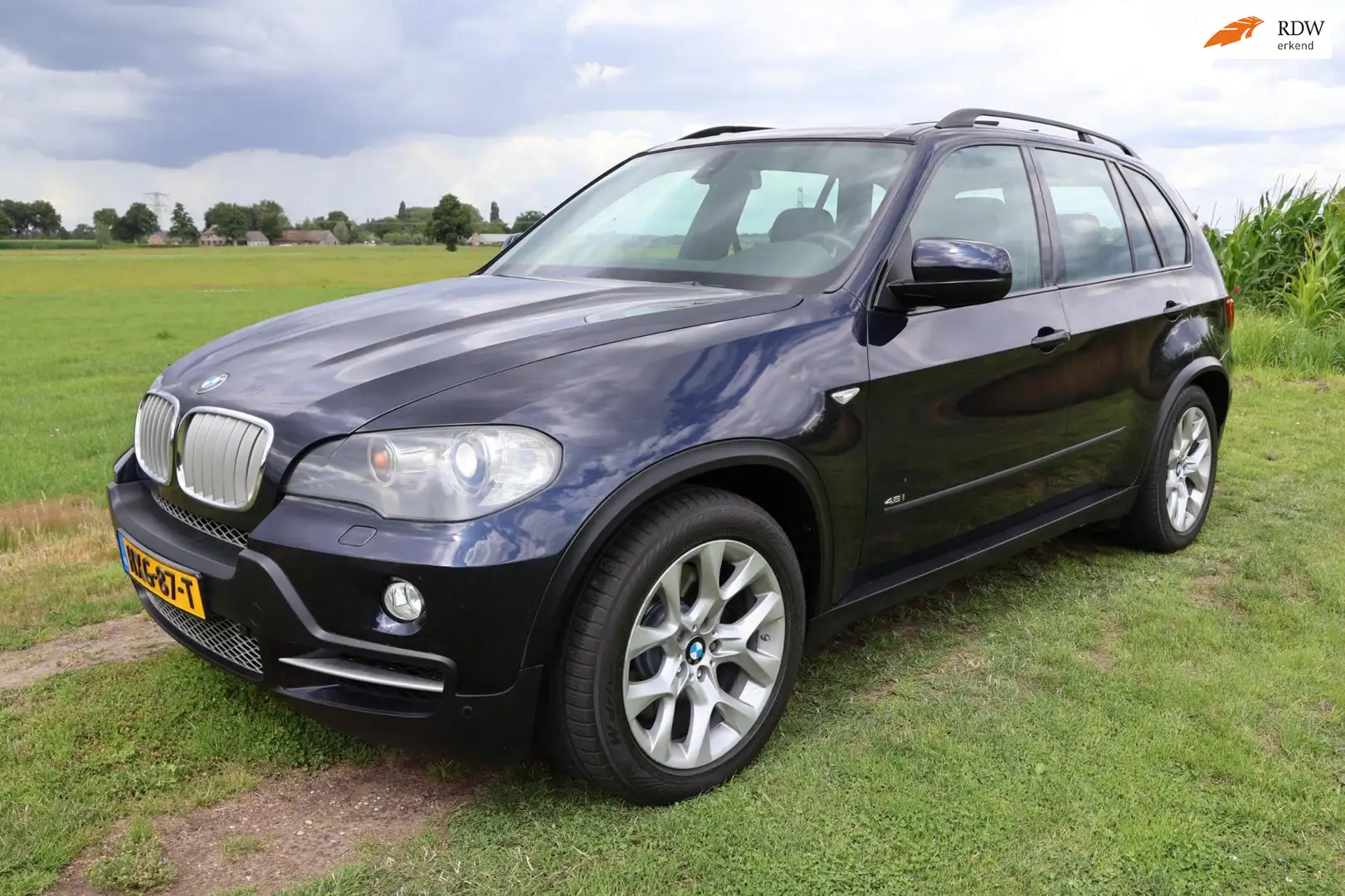 BMW X5 XDrive48i|V8|YOUNGTIMER|Pano-dak|Leer|Trekhaak|APK Blauw - 1
