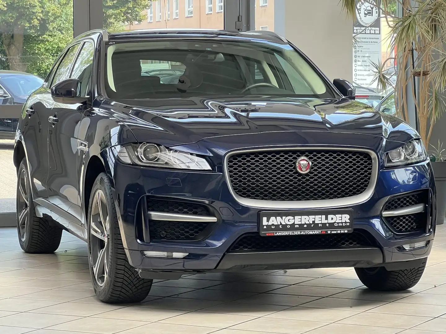 Jaguar F-Pace F-PaceR-Sport 30d AWD*TPM*PANO*AHK*SHZ*NAV*RFK* Bleu - 1