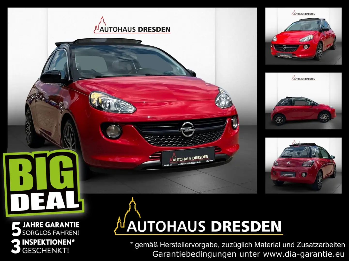 Opel Adam 1.0 Turbo ecoFlex LEDER, SCHIEBEDACH Rot - 1