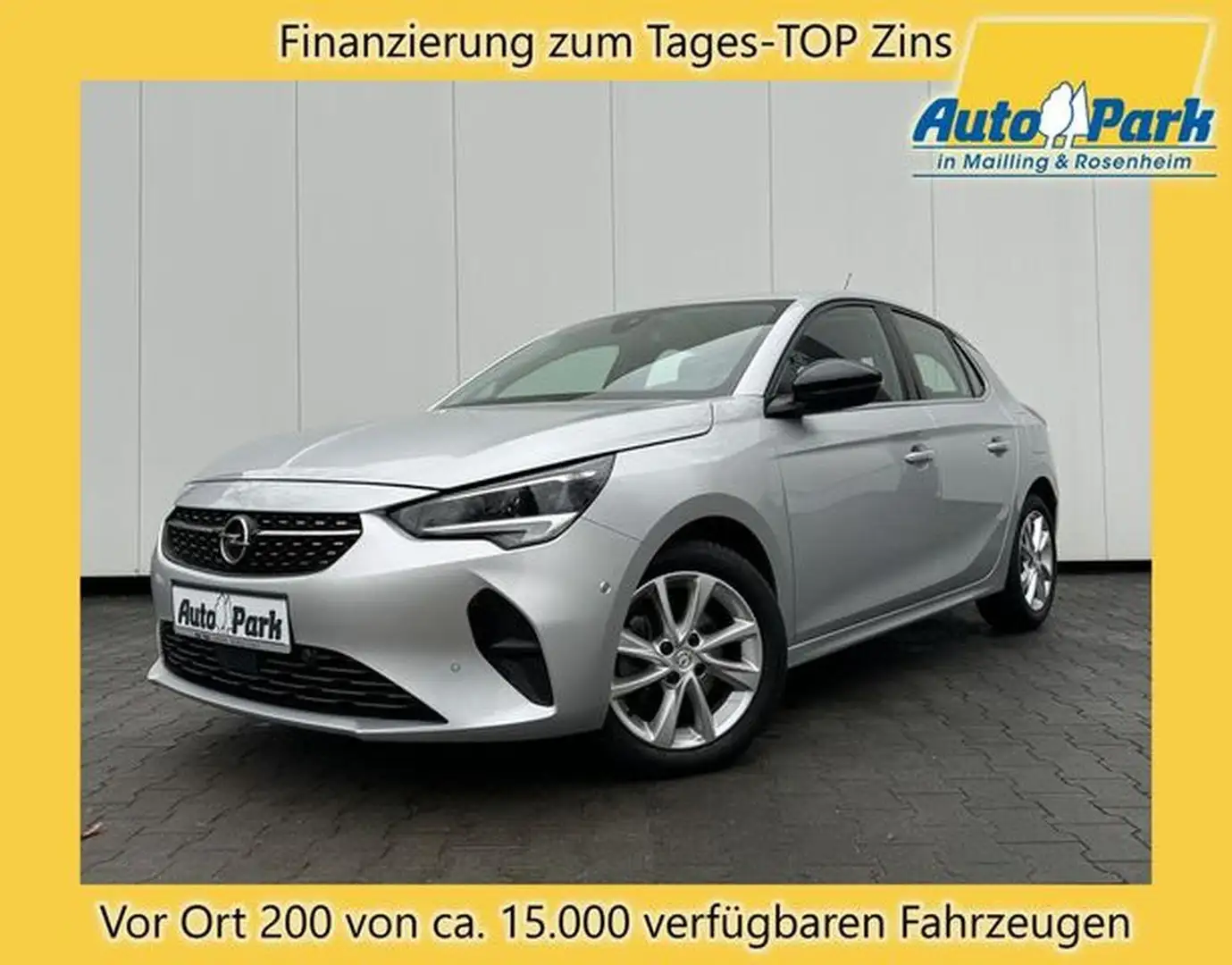Opel Corsa 1.2 Turbo Aut. Elegance NAVI~LED~SHZ~2xPDC Silber - 1
