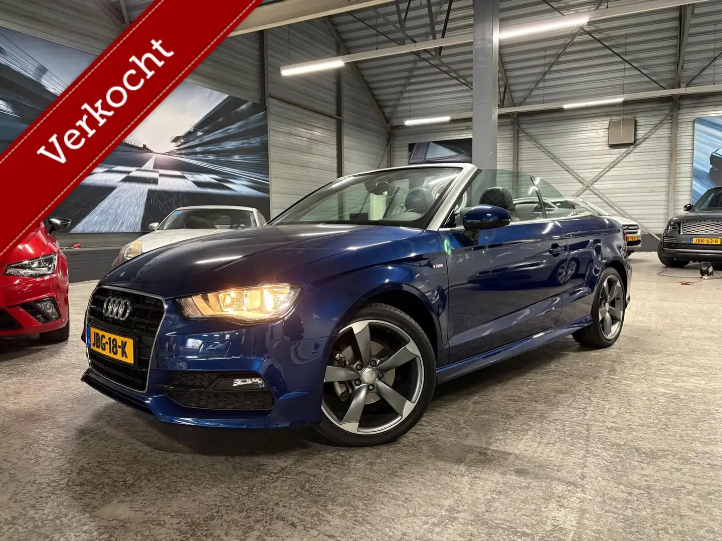 Audi A3 Cabriolet 1.4 TFSI Ambition Pro Line S-Line | 1 Ei Blauw - 1