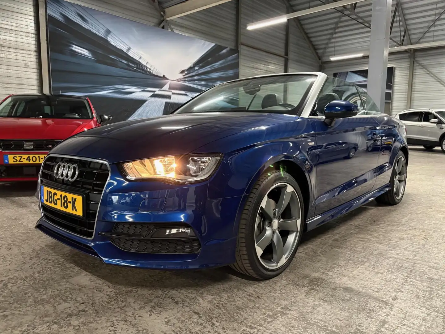 Audi A3 Cabriolet 1.4 TFSI Ambition Pro Line S-Line | 1 Ei Blauw - 2