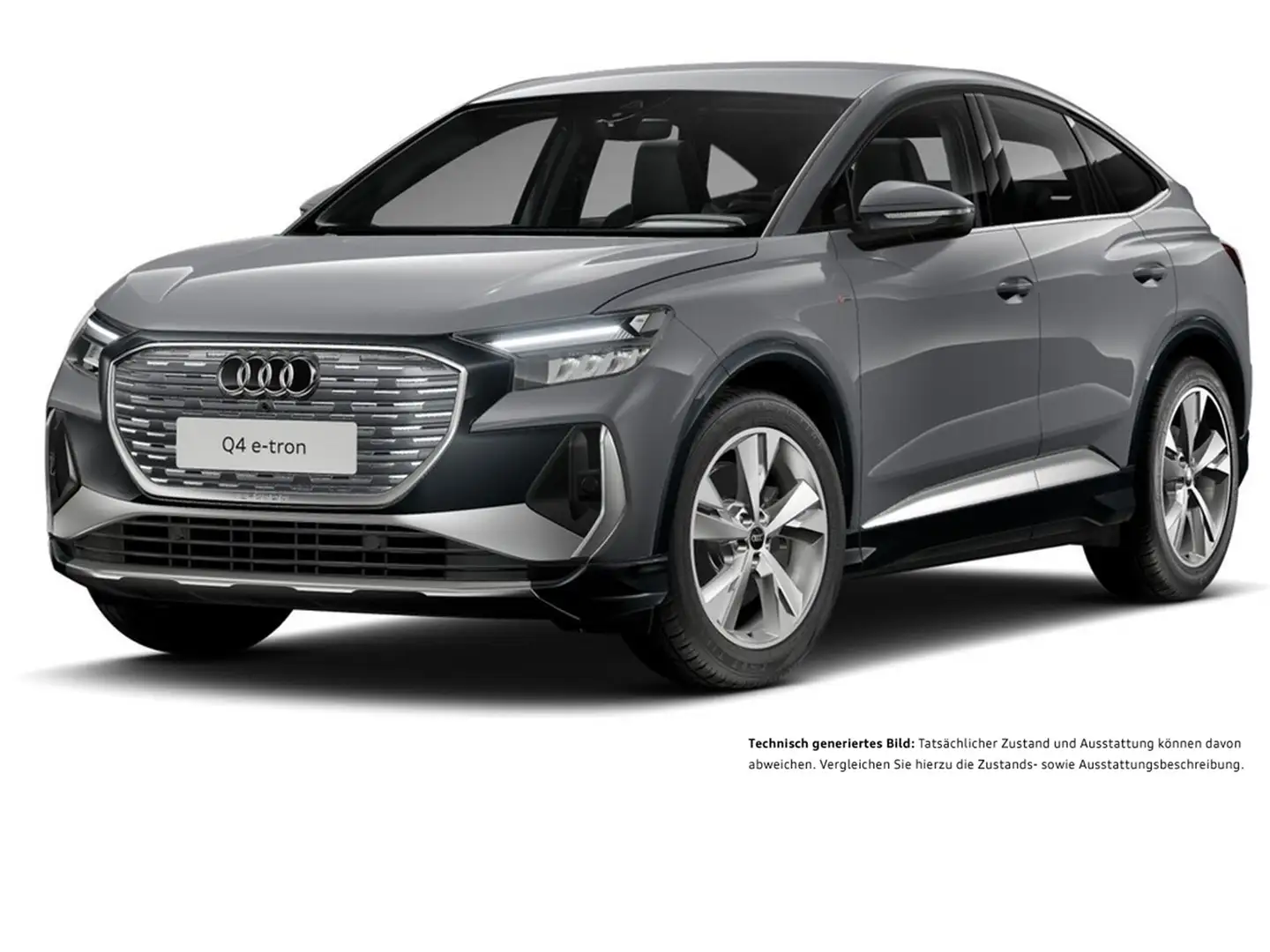 Audi Q4 e-tron Sportback 45 S LINE AHK LM20 E-KLAPPE Grau - 2