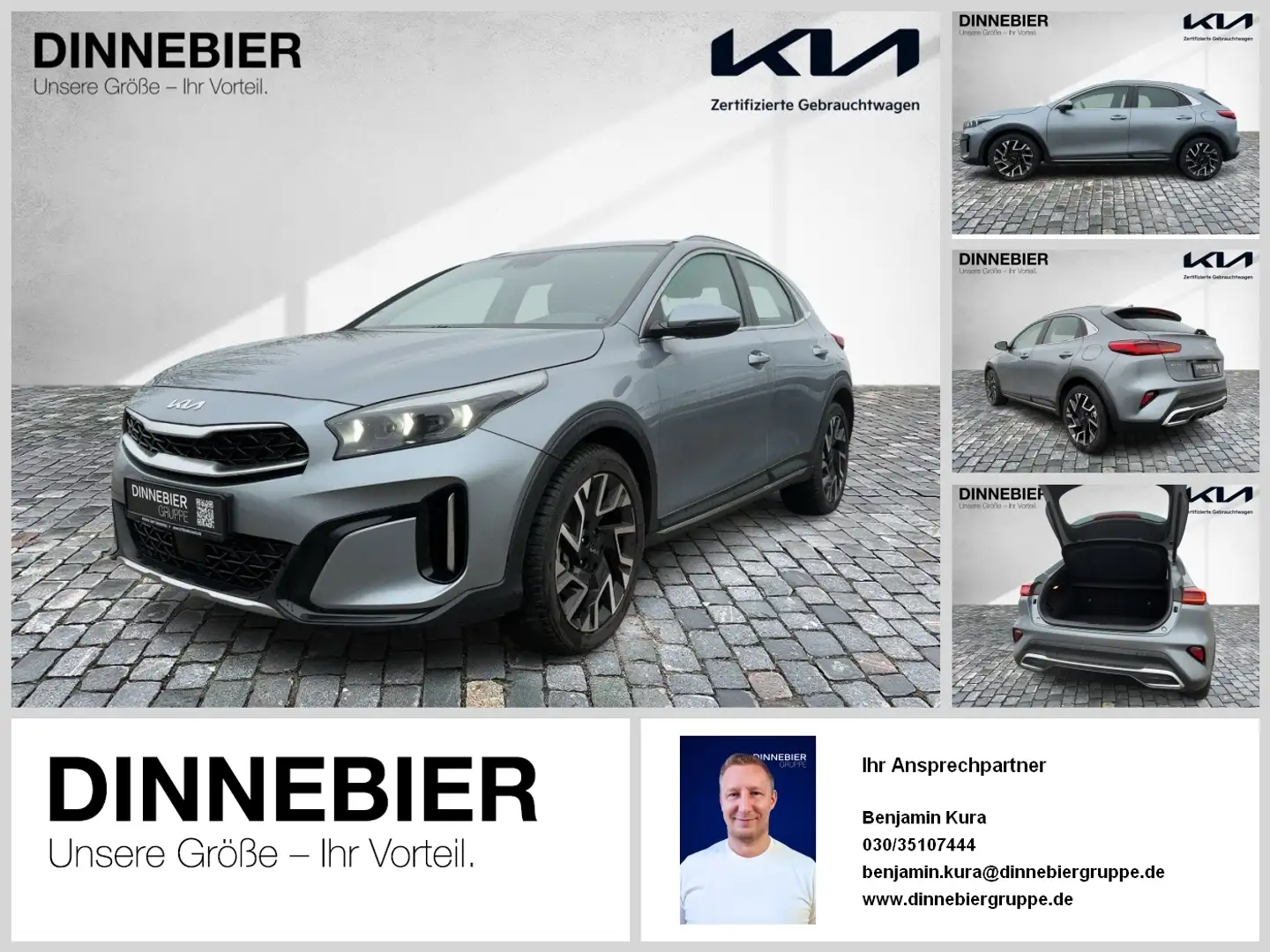 Kia XCeed 1.5T Spirit LED+Kamera+Navigation+SHZ Silber - 1