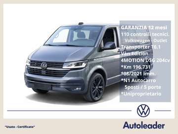 Transporter T6.1 2.0 TDI DSG 4Motion N1 Autocarro
