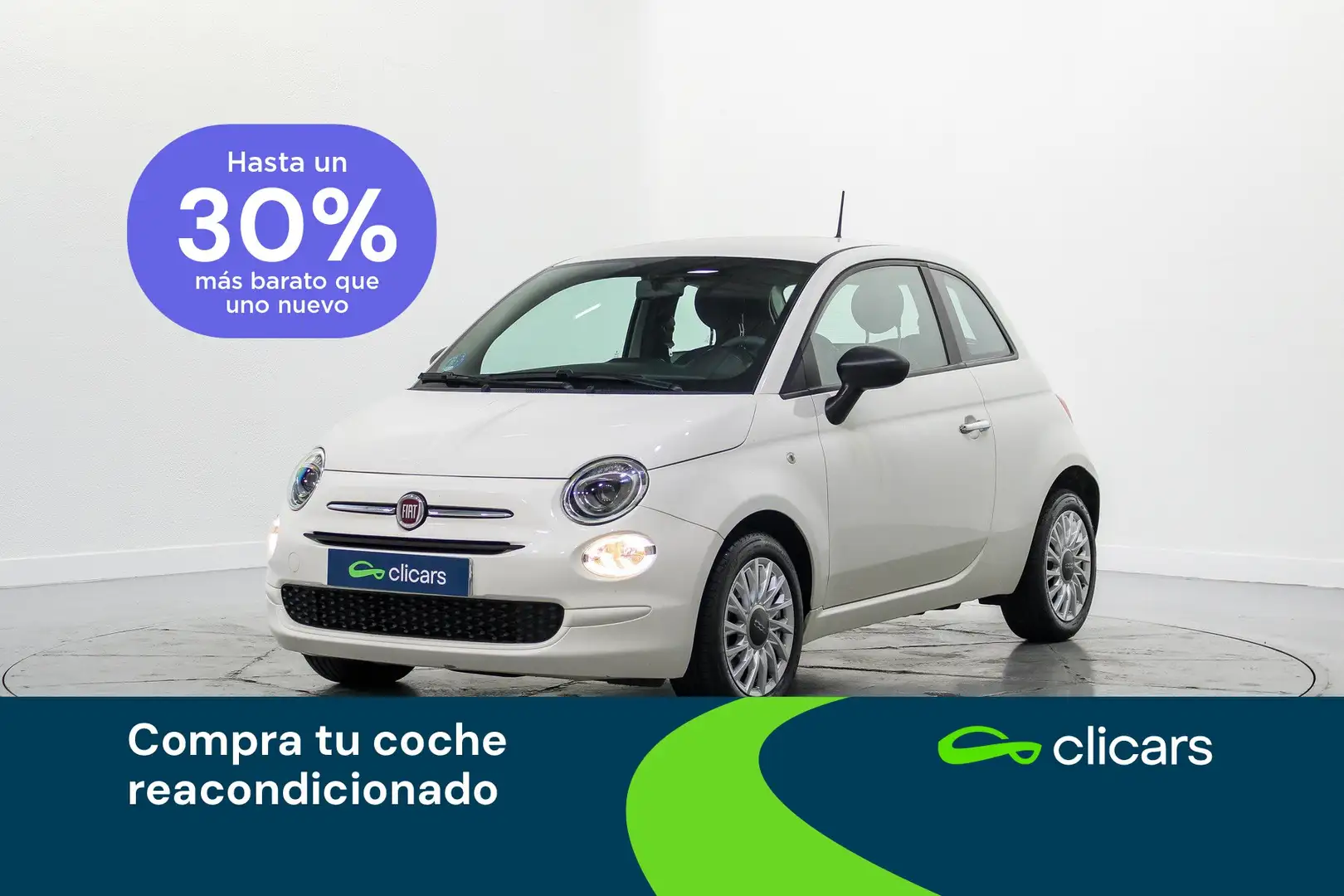 Fiat 500 1.0 Hybrid Cult 52kW Blanco - 1
