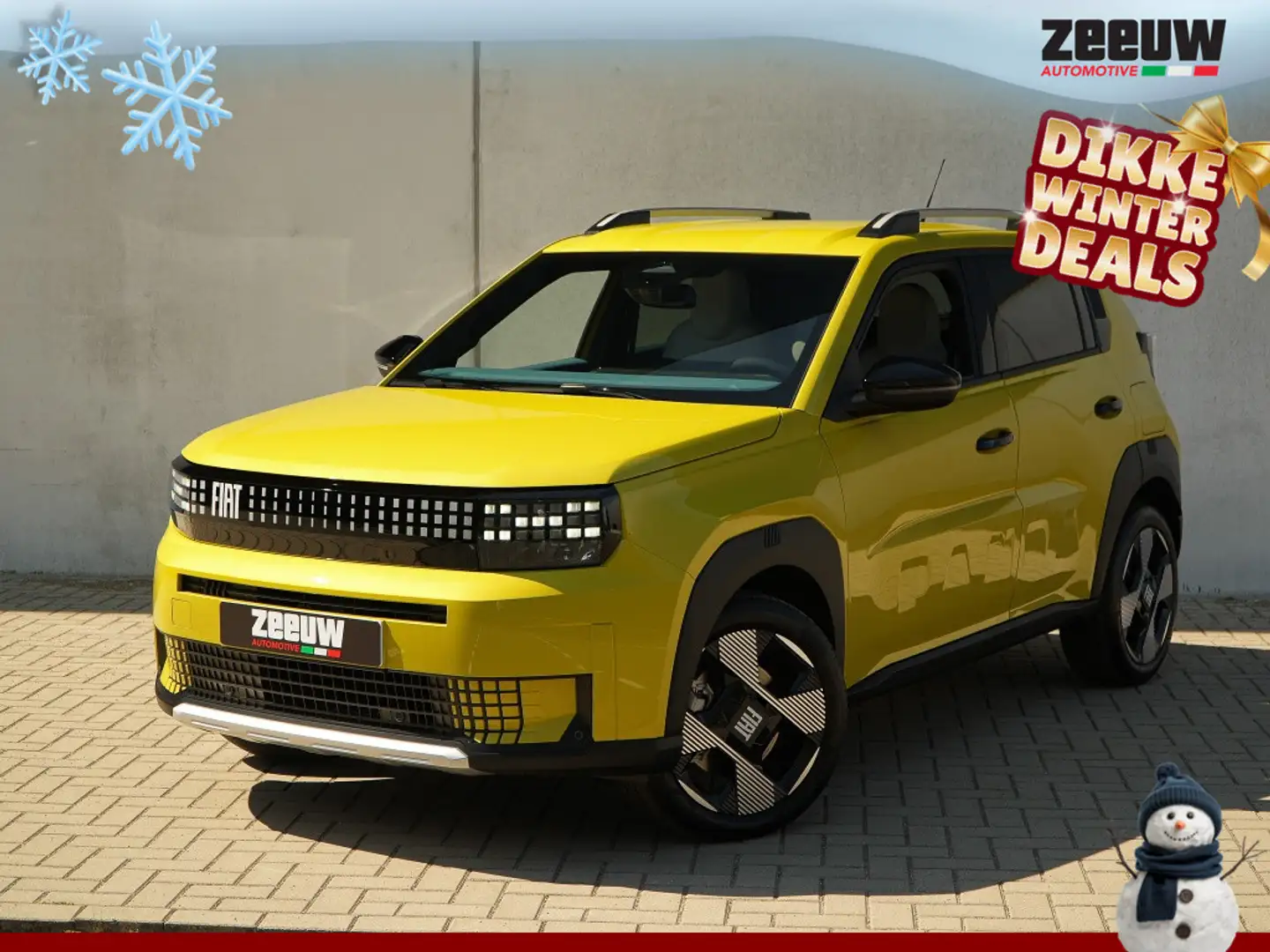 Fiat Grande Panda La Prima 11 kW 44 kWh | Carplay | Camera | Winter Gelb - 1