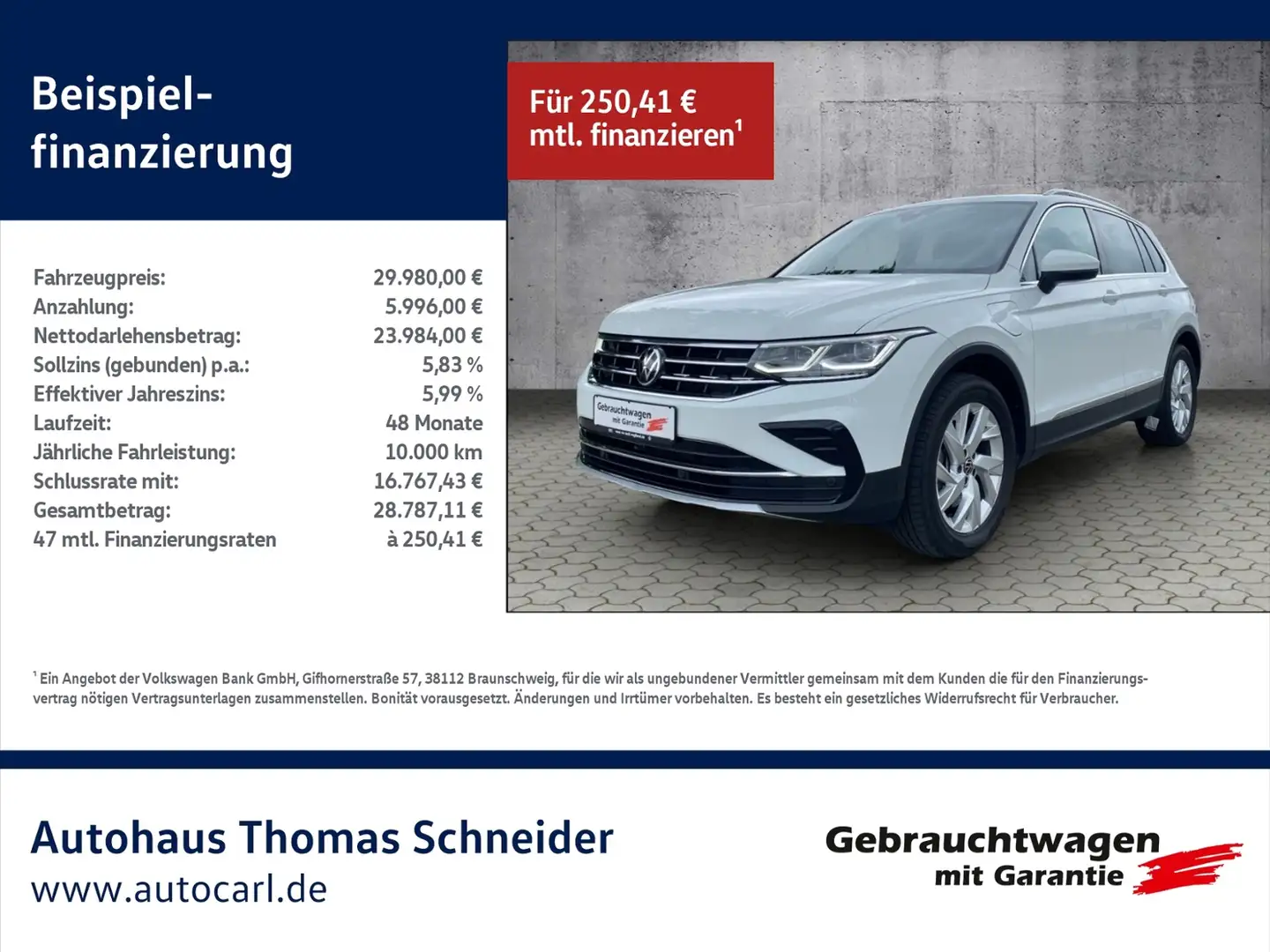 Volkswagen Tiguan Elegance 1.4 TSI eHybrid DSG NAV/SHZ KLIMA LED NA Blanc - 1
