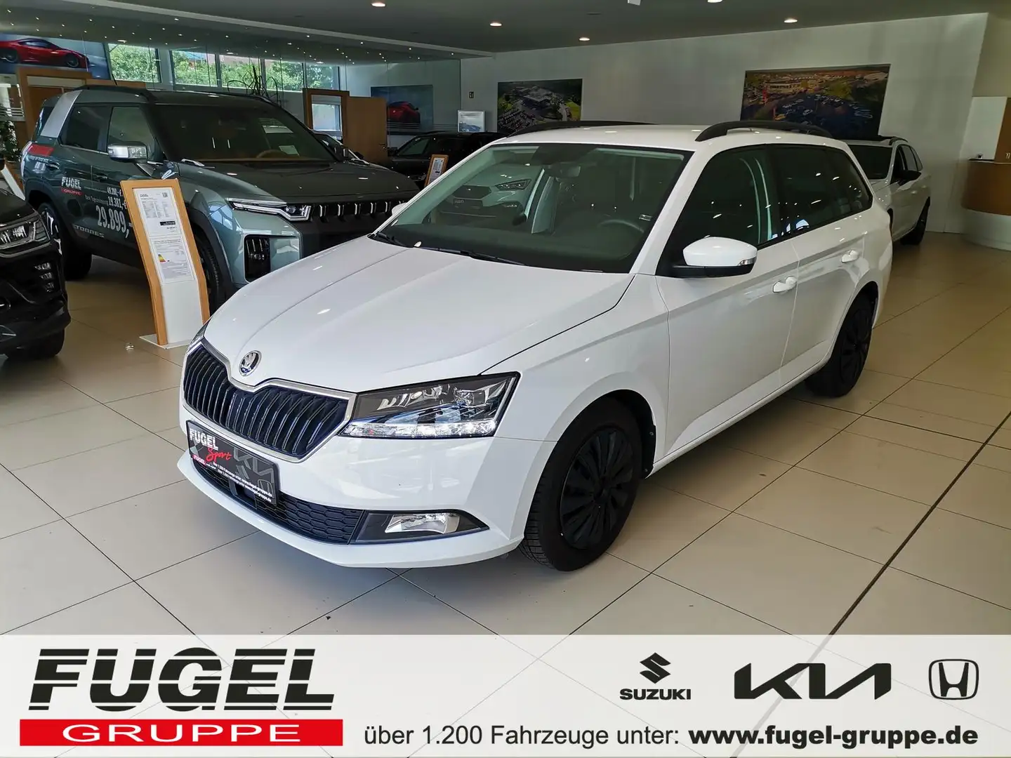 Skoda Fabia Combi 1.0 TSI Style LED|SHZ|Klimaautom. Weiß - 1