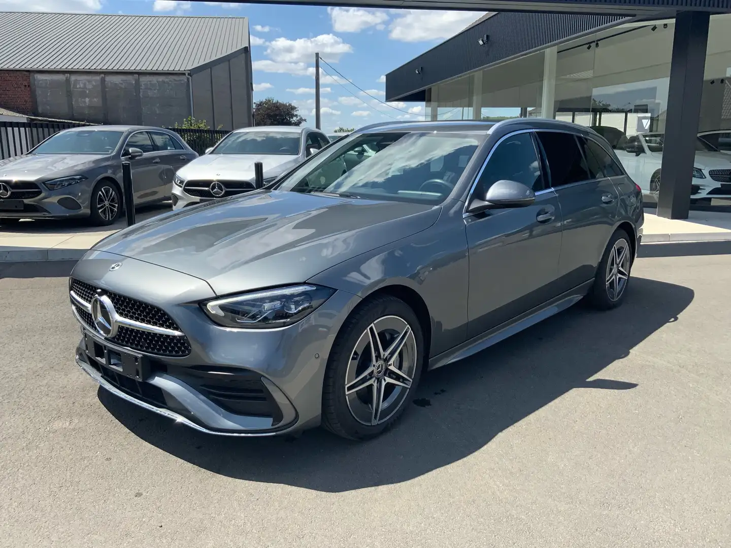 Mercedes-Benz C 300 e T 9G-TRONIC AMG Line Advanced Gris - 2