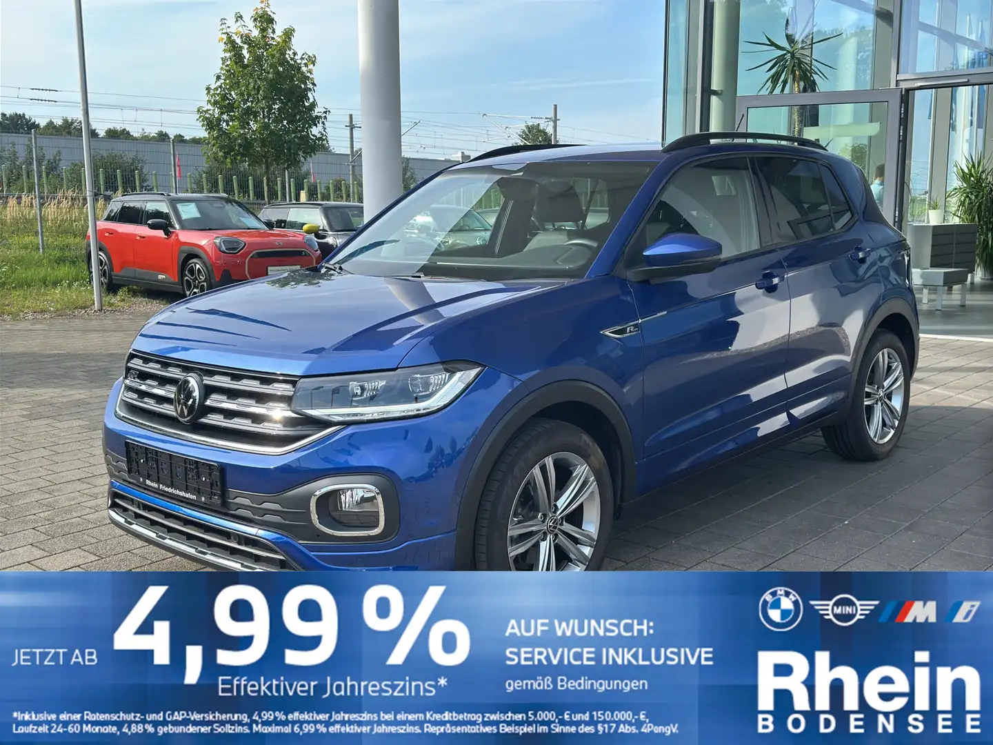 Volkswagen T-Cross R-Line ACC NAVI LED Rückfahrkamera DSG Blau - 1