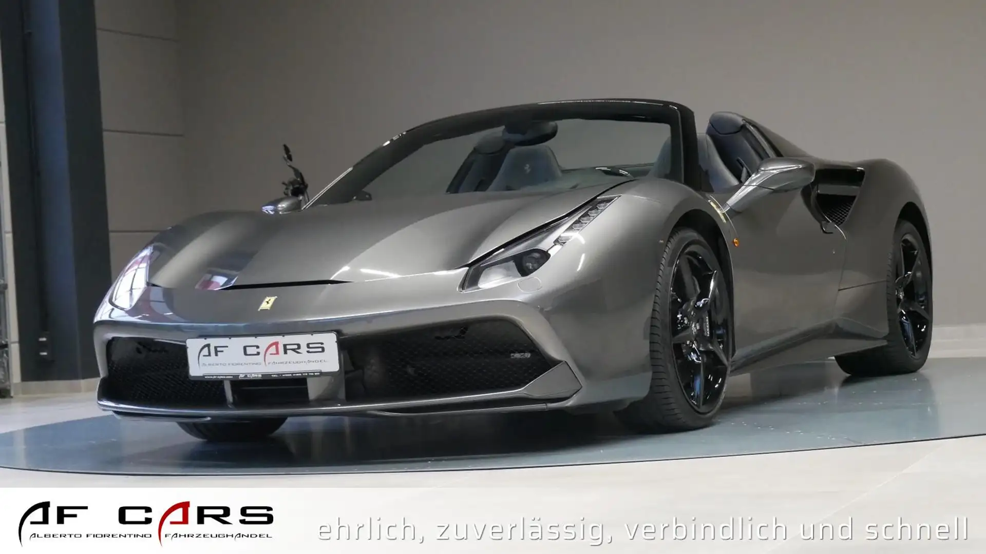 Ferrari 488 Spider Sport Abgas Kamera Carbon Lenkrad, Scuderia Grijs - 1