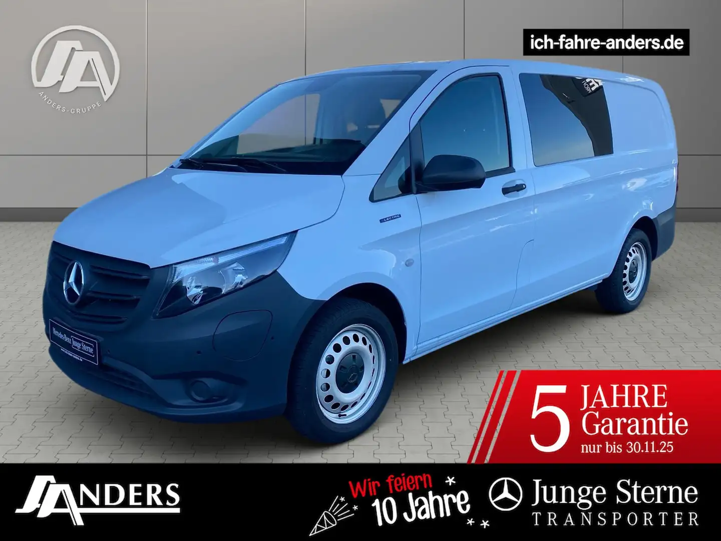 Mercedes-Benz Vito 112 Mixto Lang Klima*Tempomat*SHZ*5-Sitze Weiß - 1