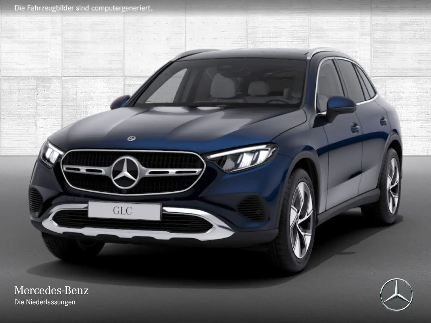 Mercedes-Benz GLC 200 4M AVANTG+PANO+360+AHK+LED+TOTW+KEYLESS+9G Blau - 2