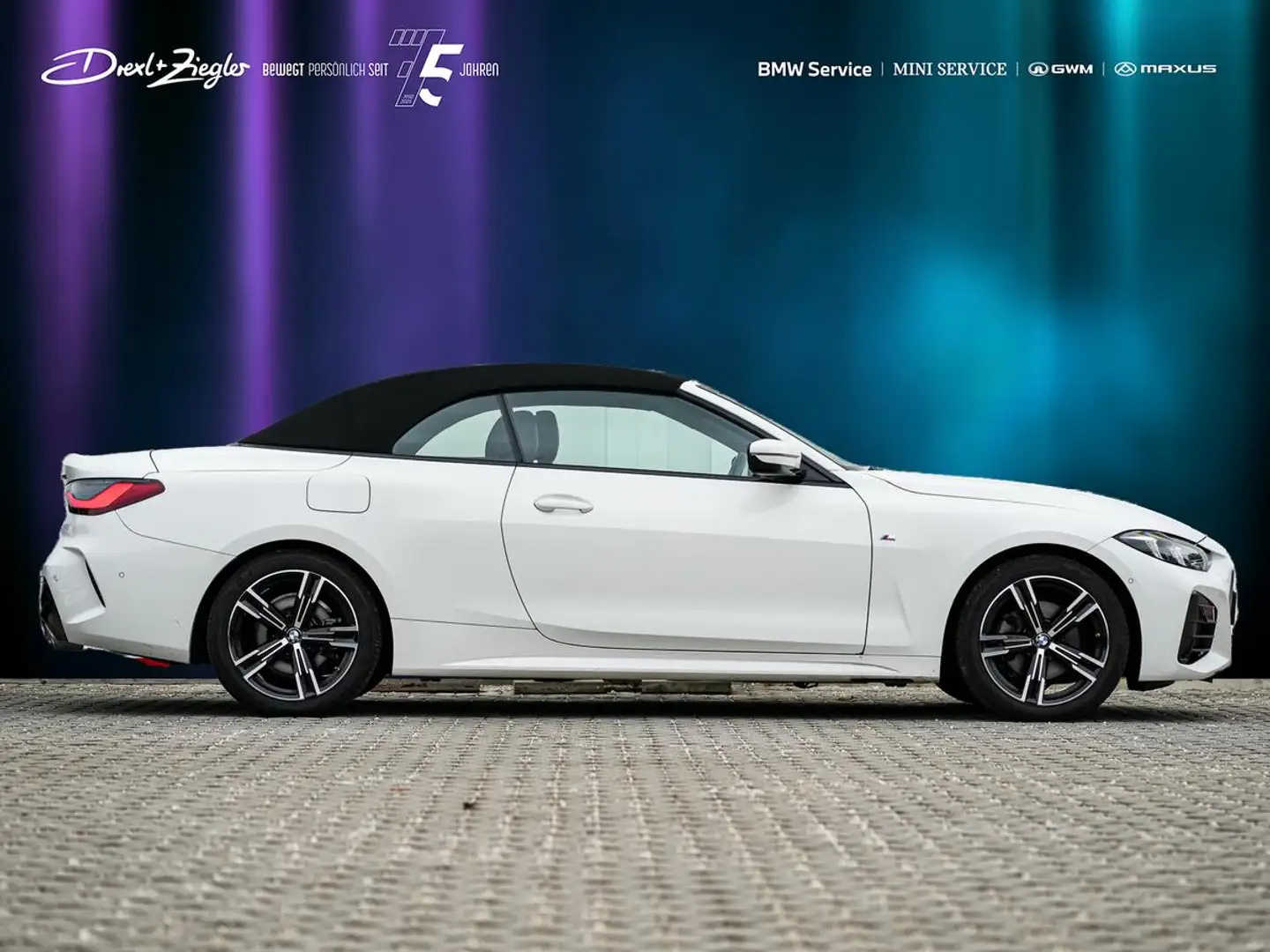 BMW 420 i Cabrio M-Sport ACC KoZg L-Heizung Nackenw Blanc - 2