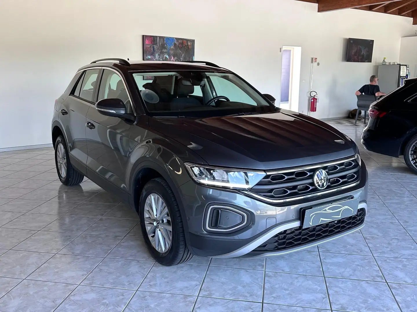 Volkswagen T-Roc 2.0 TDI Life 150cv DSG 2022 UNICO PROPIETARIO Grigio - 2