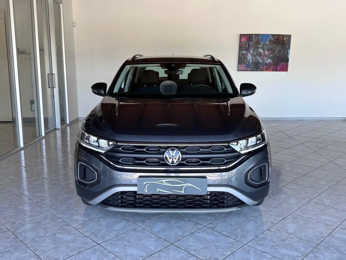 Volkswagen T-Roc 2.0 TDI Life 150cv DSG 2022 UNICO PROPIETARIO Grigio - 1