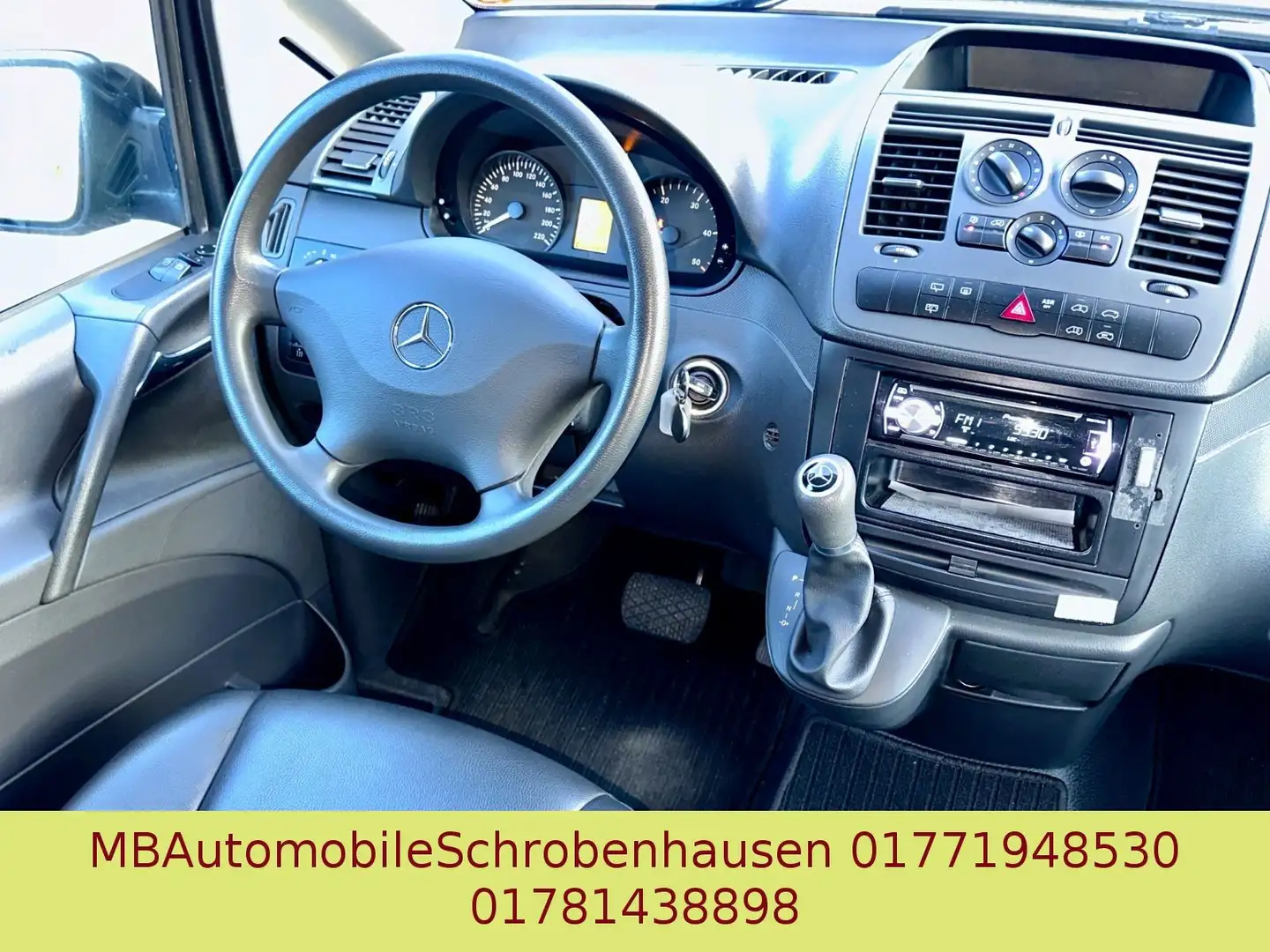 Mercedes-Benz Vito Kombi 113 CDI extralang Schwarz - 2