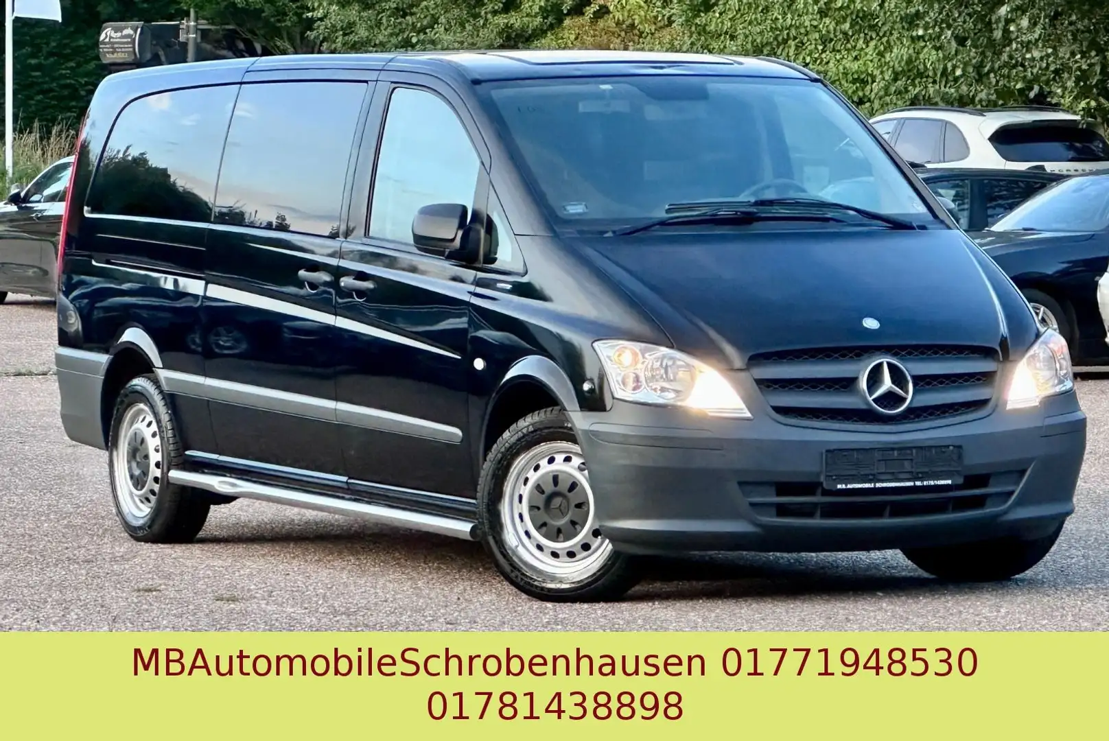Mercedes-Benz Vito Kombi 113 CDI extralang Schwarz - 1