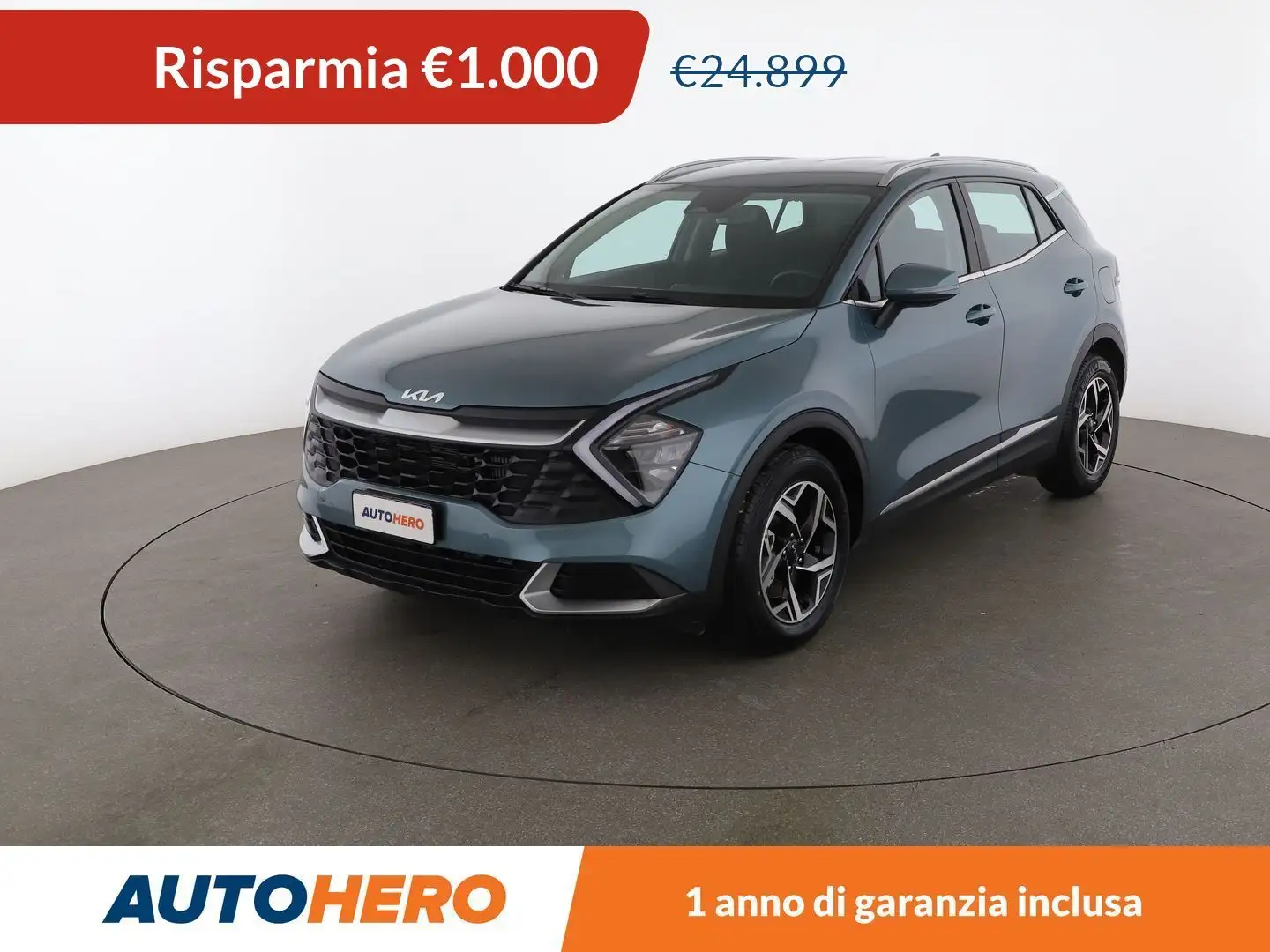 Kia Sportage 1.6 TGDI Mild-Hybrid Business MHEV Verde - 1