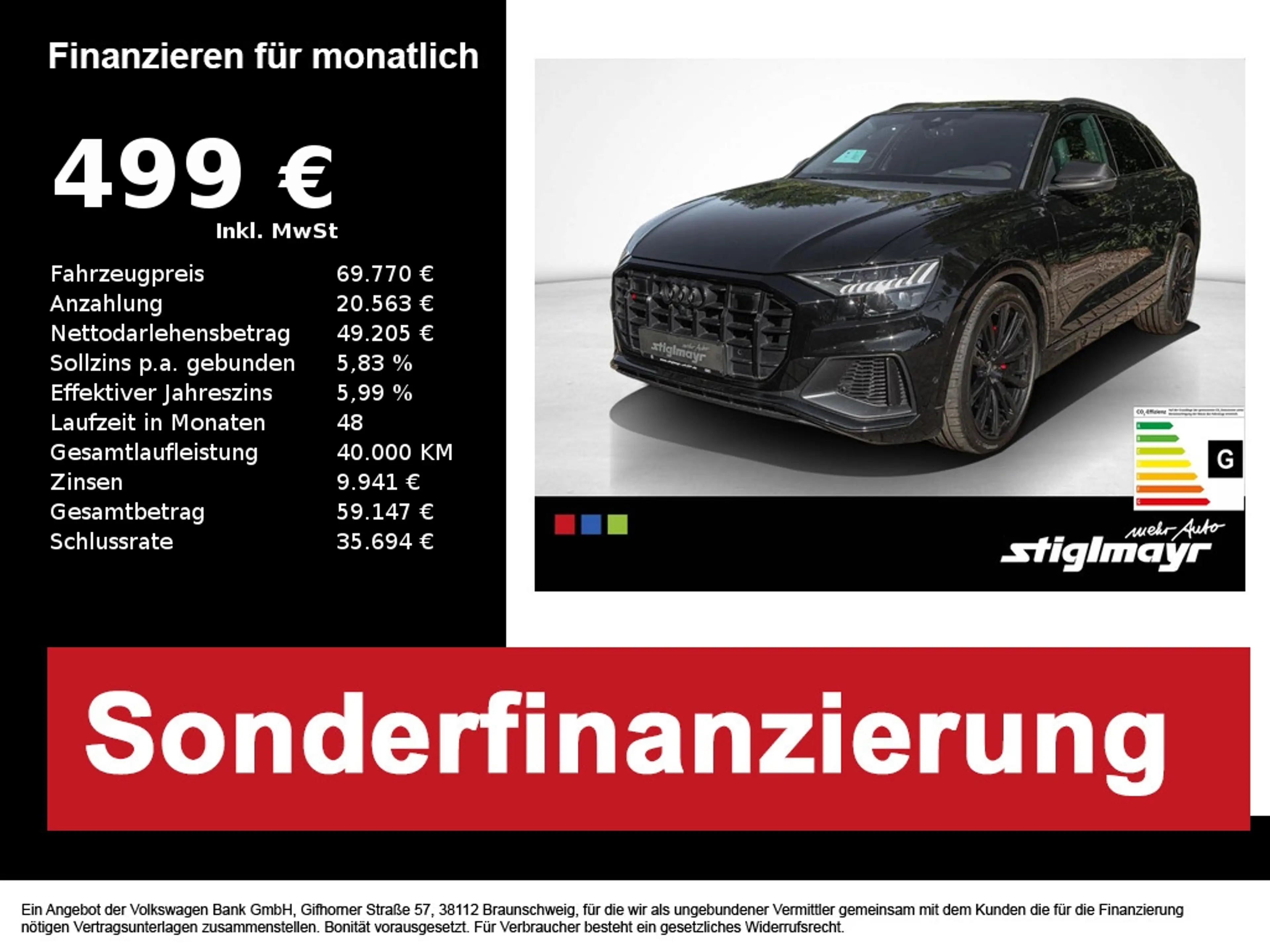 Audi SQ8 competition plus TFSI HD-MATRIX+HUD+ALU23´