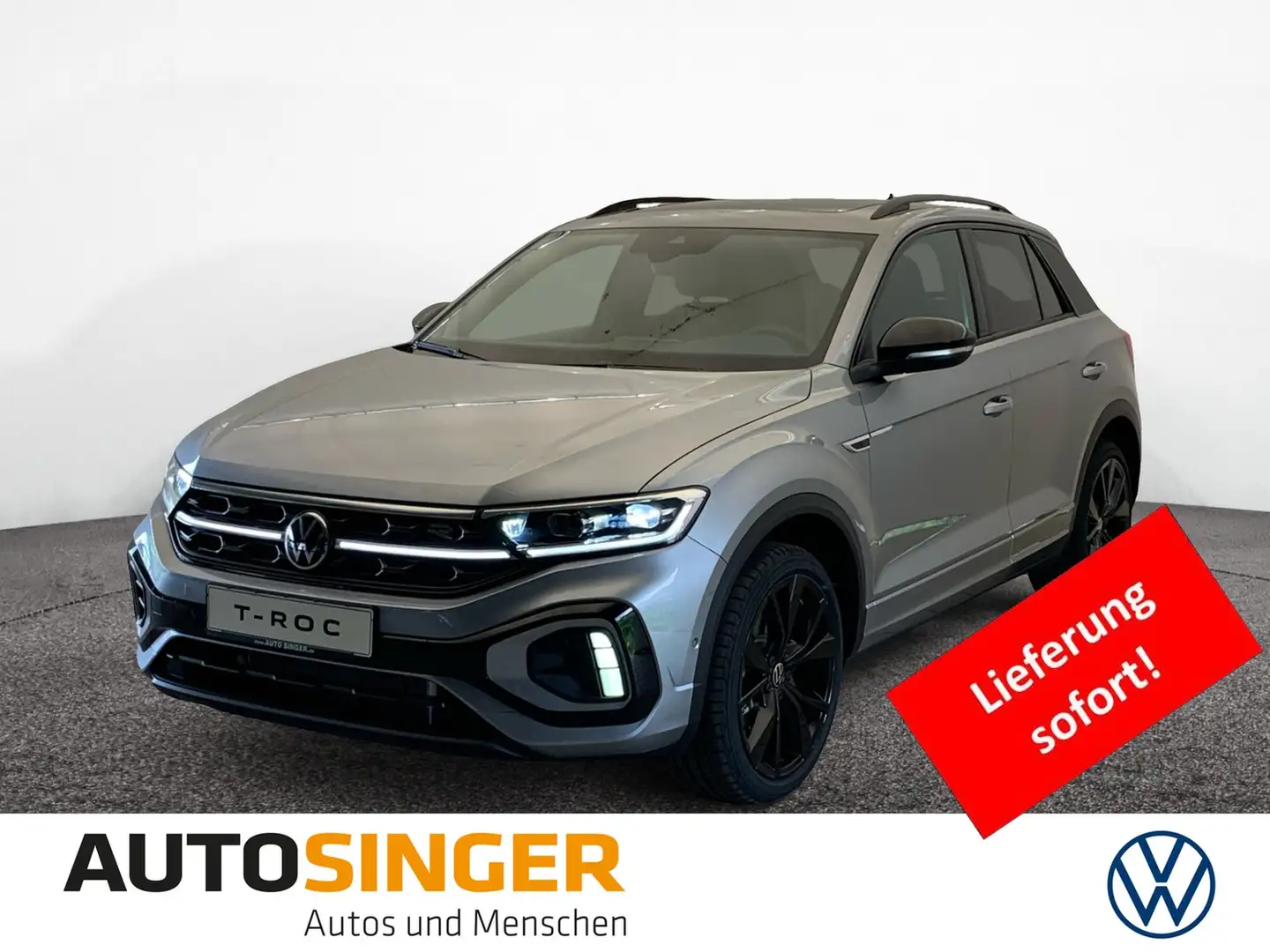 Volkswagen T-Roc R-Line TSI DSG 4M PANO*AHK*MATRIX* Silber - 1