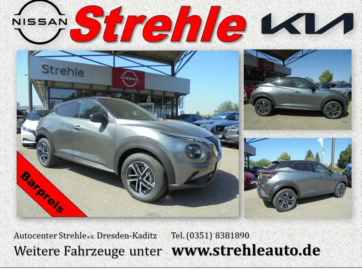 Nissan Juke N-Connecta 1.0 DIG-T 114 PS 6MT Winterpaket Gris - 1