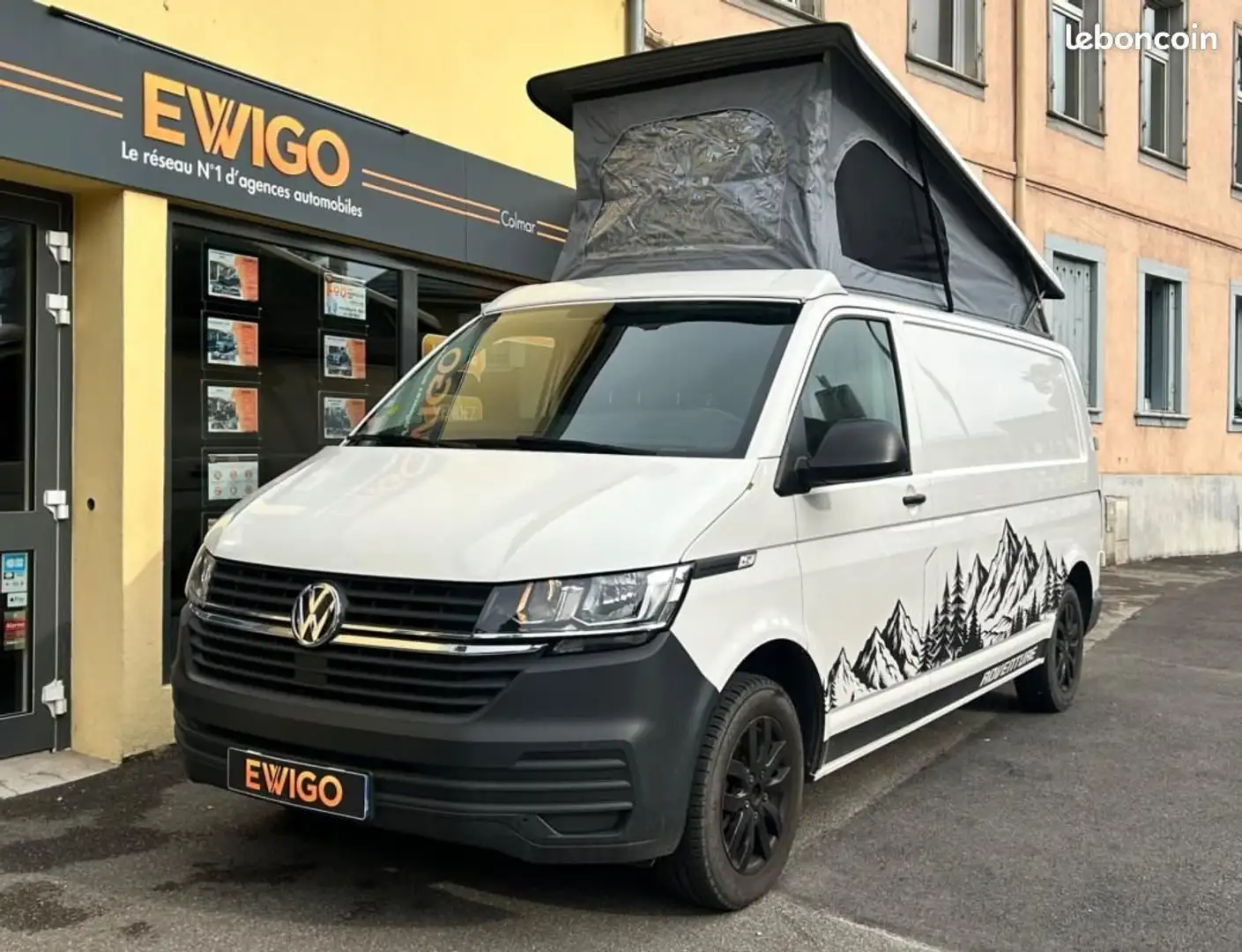 Volkswagen Transporter VU T6 FOURGON 2.0 TDI 150 L2H1 BUSINESS DSG BVA-TO Blanc - 1