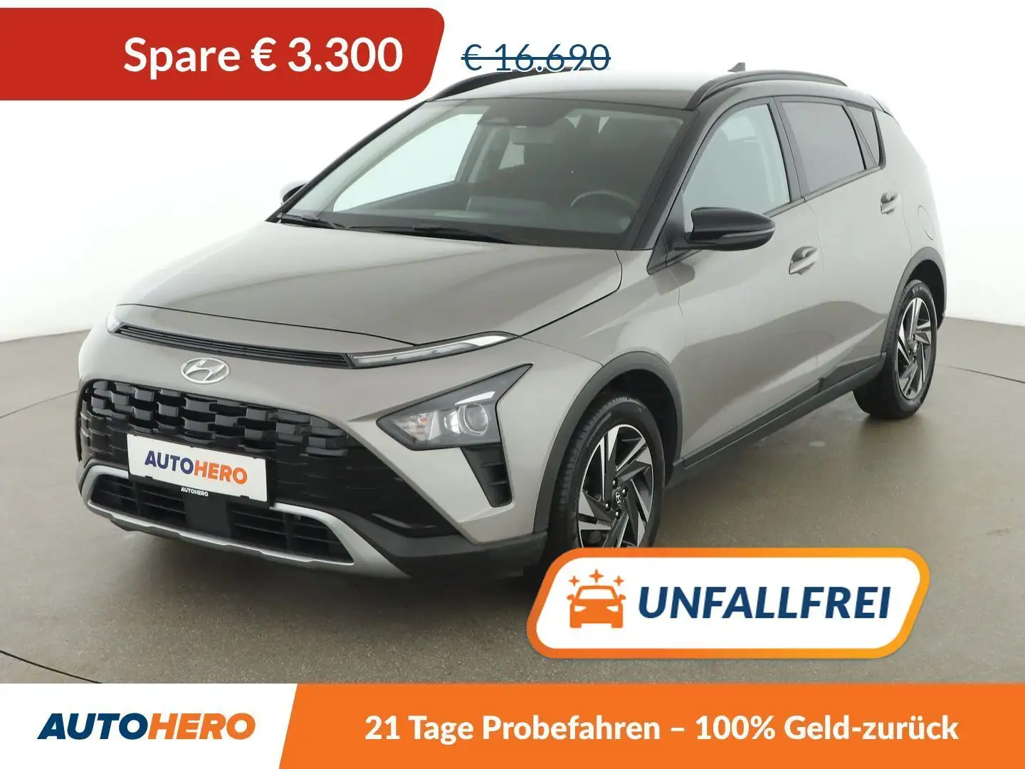 Hyundai BAYON 1.0 TGDI i Line Plus 2WD*TEMPO*CAM*PDC*SHZ* Gris - 1