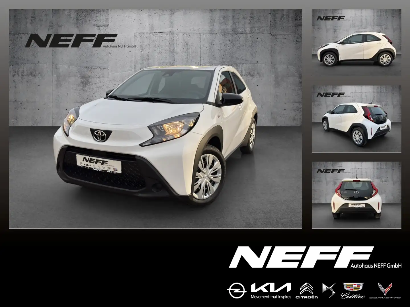 Toyota Aygo X 1.0 Play FLA SpurH KAM ACC uvm.... Blanc - 1
