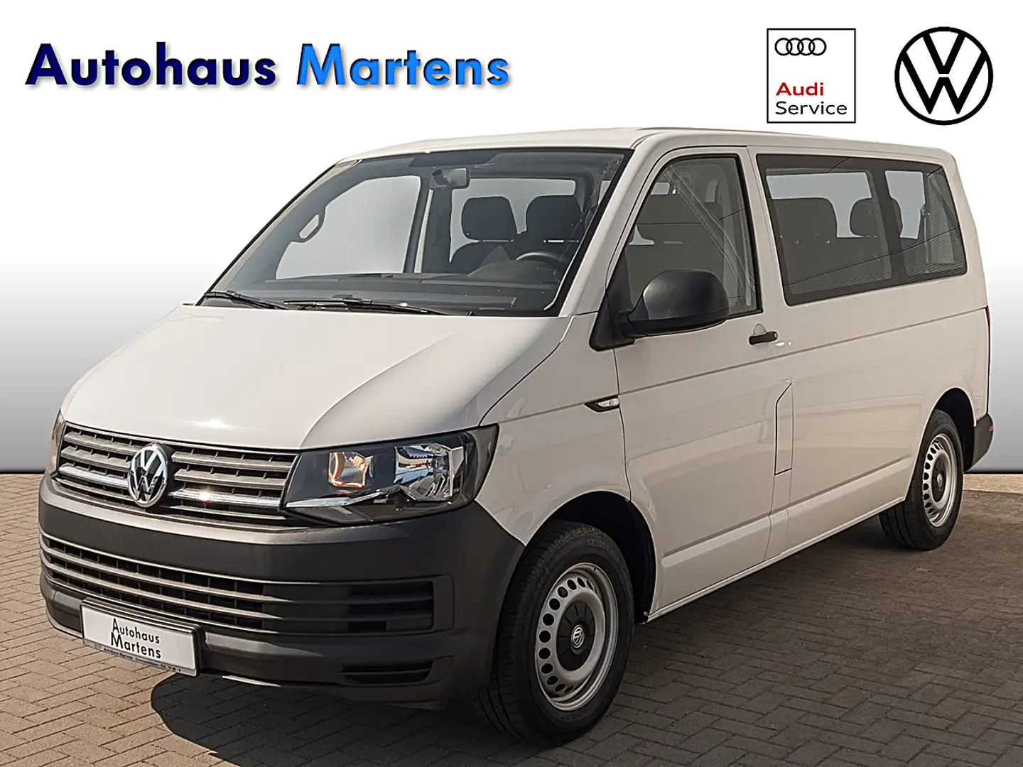 Volkswagen T6 Transporter 2.0 TDI Kombi Klima Navi 9-Sitzer Klima Navi Blanc - 1
