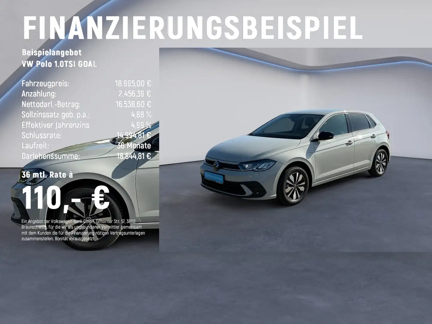 Volkswagen Polo 1.0TSI GOAL LED+Sitzhzg.+PDC Verde - 2