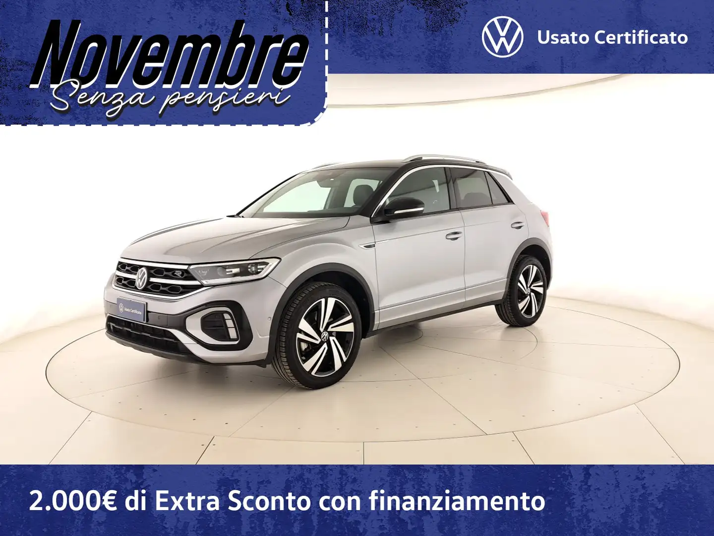 Volkswagen T-Roc 2.0 tdi r-line 150cv dsg Gris - 1