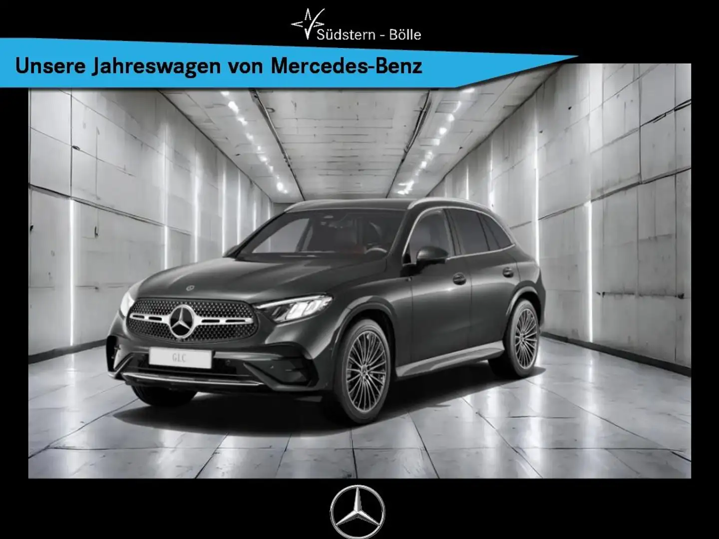 Mercedes-Benz GLC 200 d 4M +AMG+SHZ+MEMORY+NAVI+AMBIENTE+AHK Gris - 1