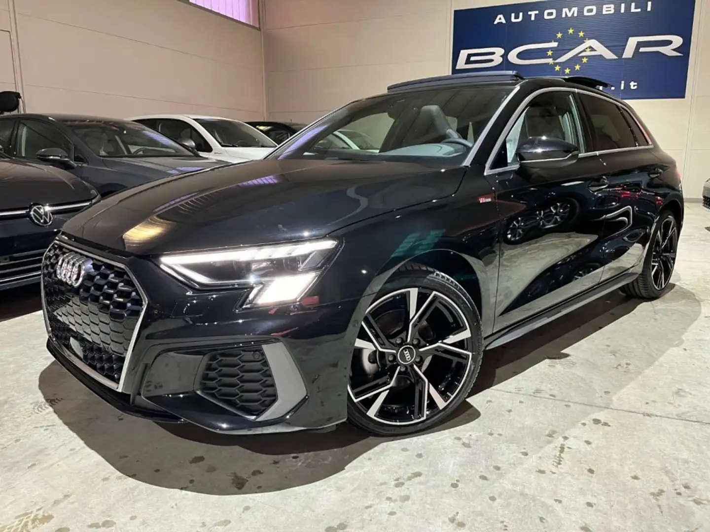 Audi A3 SPB 35TDI Stronic S line "18 Sline/MATRIX/TETTO P. Noir - 1