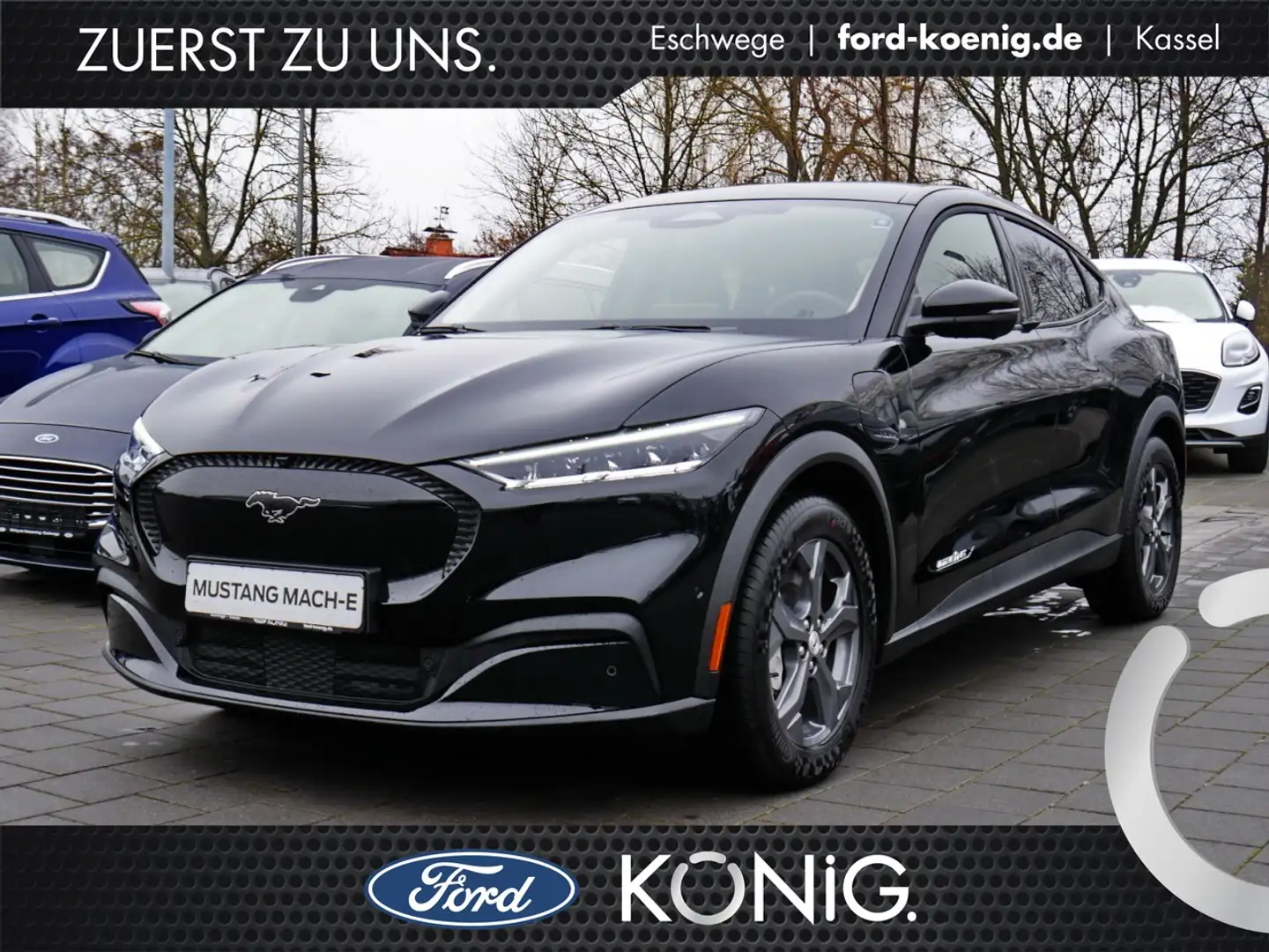 Ford Mustang Mach-E ER 100%Elektrisch+Sound+NAV+SHZ Klima Navi Leder Schwarz - 1