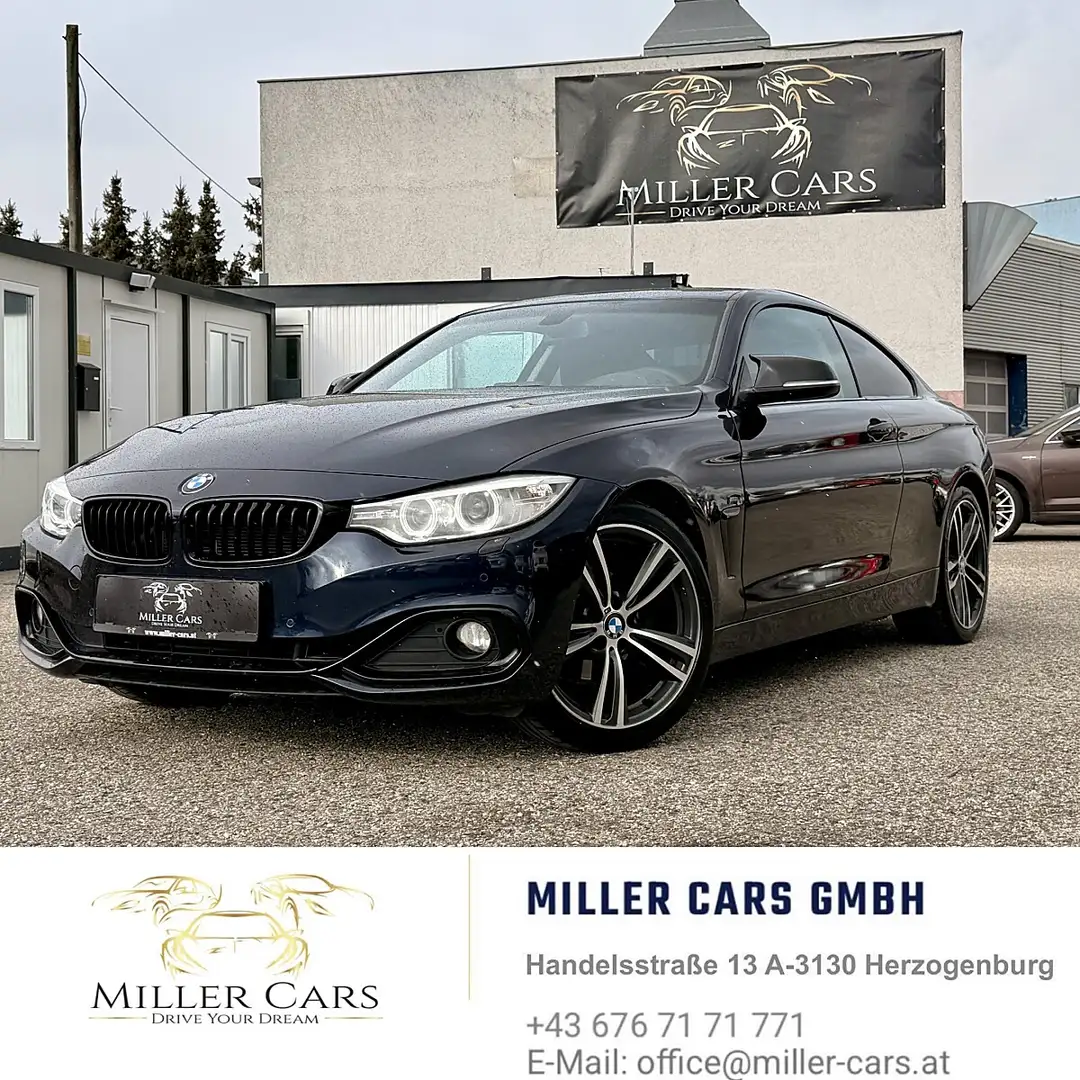 BMW 420 i Coupe Österreich-Paket*Servicegepflegt*mit Ga... Blau - 1