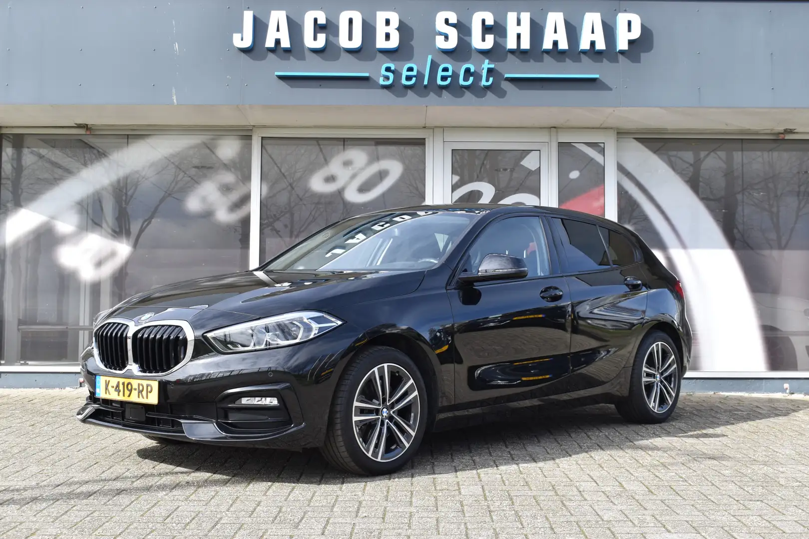 BMW 118 1-serie 118i High Executive / Sport-Line / Ad. Cru Zwart - 1