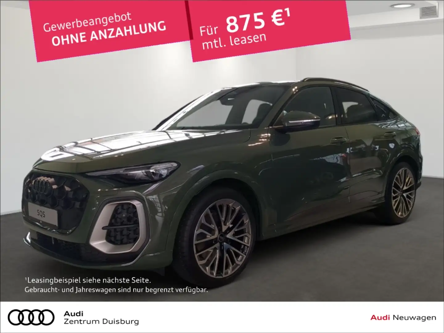 Audi SQ5 Sportback TFSI S tronic Luftfederung El. Navi Lede Groen - 1