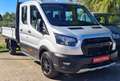 Ford Transit 350 Pritsche L3 DoKa Allrad AHK Technologiepaket Silber - thumbnail 1