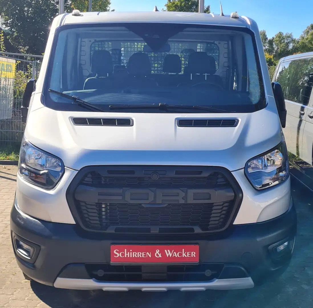 Ford Transit 350 Pritsche L3 DoKa Allrad AHK Technologiepaket Silber - 2